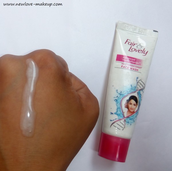 Fair & Lovely Advanced Multi-Vitamin Daily Fairness Expert Face Wash Review, Indian Beauty Blog