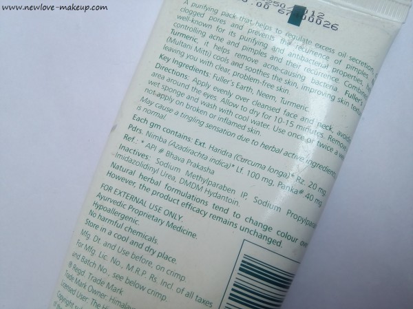 Himalaya Herbals Purifying Neem Face Pack Review, Indian Beauty Blog, Skincare blog India