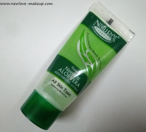 Nature's Essence Nourishing Neem & Aloe Vera Moisturizing Lotion Review, Indian Skincare Reviews