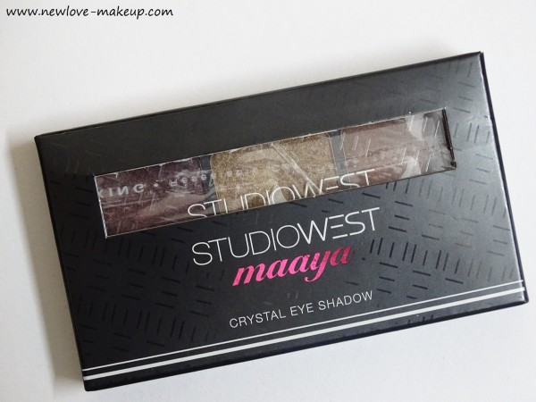 Studiowest Maaya Crystal Eyeshadow Trio Goldmine Review, Swatches, Indian Makeup Blog, Best Eyeshadow India
