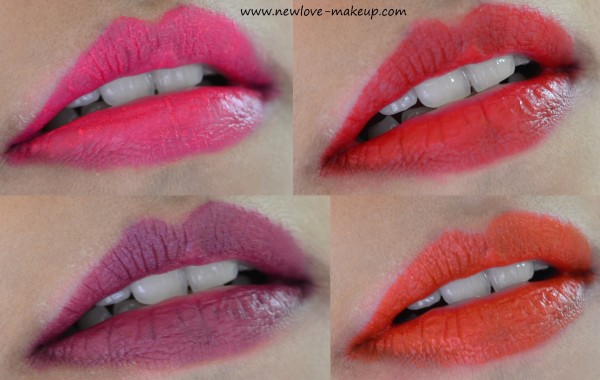 New Lakme Enrich Matte Lipsticks Review, Swatches, Indian Makeup Blog, Indian Beauty Blog, Lakme New Matte Lipsticks