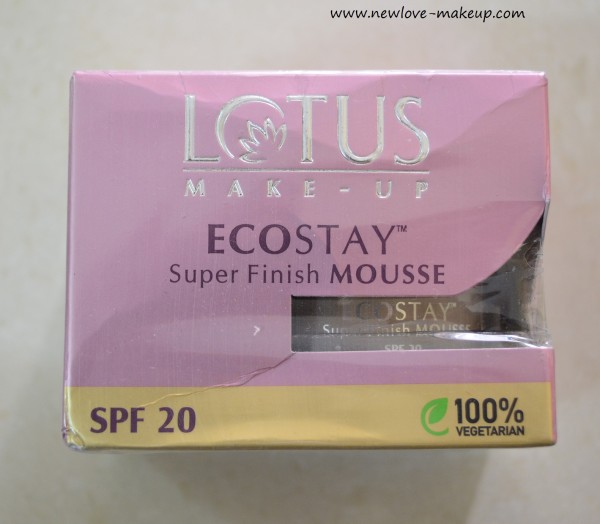 Lotus Herbals Ecostay Super Finish Mousse SPF 20 Review, Swatches