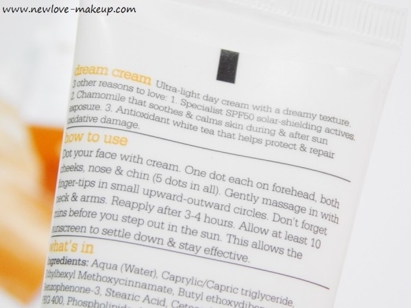 Plum Chamomile & White Tea Sheer Matte Day Cream SPF50 Review