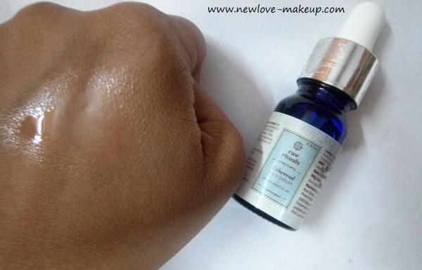 Raw Rituals Ethereal Face Serum Review,Indian Beauty Blog,Indian Skincare Blog