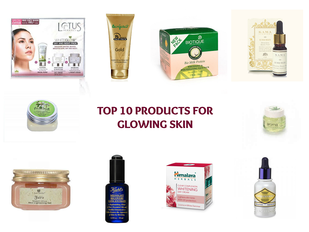 Top 10 Products For Glowing and Whitening Skin in India, Prices, Buy Online