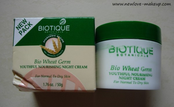 Biotique Bio Wheat Germ Youthful Nourishing Night Cream Review