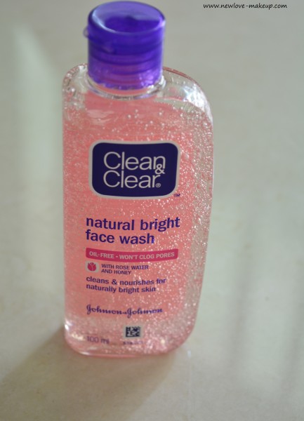 Clean & Clear Natural Bright Face Wash Review, Indian Beauty Blog, Indian Skincare Blog