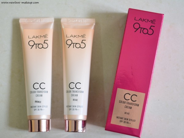 Lakme 9 to 5 CC Color Transform Cream Beige, Bronze Review & Demo