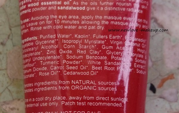 Natural Bath and Body French Red Clay Masque Review, Indian Skincare Blog, Indian Beauty Blog