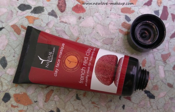 Natural Bath and Body French Red Clay Masque Review, Indian Skincare Blog, Indian Beauty Blog