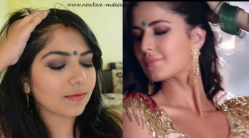 Kala Chashma Baar Baar Dekho Katrina Kaif Makeup Look | Makeup Tutorial, Indian Makeup Blog, Soft Brown Smokey Eyes