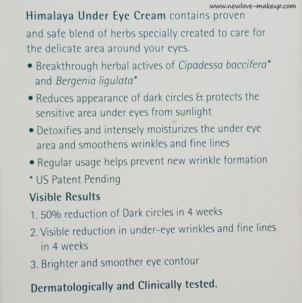 Himalaya Herbals Under Eye Cream Review, Eye cream India, Himalaya Herbals, Indian Beauty Blog