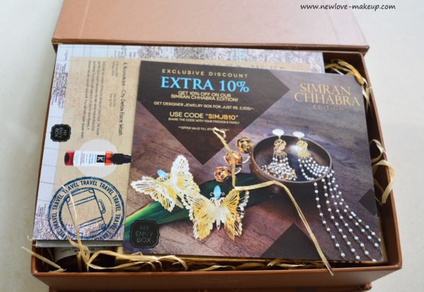 September 2016 My Envy Box Review & Unboxing, Indian Makeup and Beauty Blog, Subscription Box