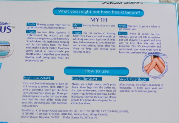 Busting Shaving Myths- Part 1, Hair Removal,Shaving,Indian beauty Blog,Gillette Venus Razor