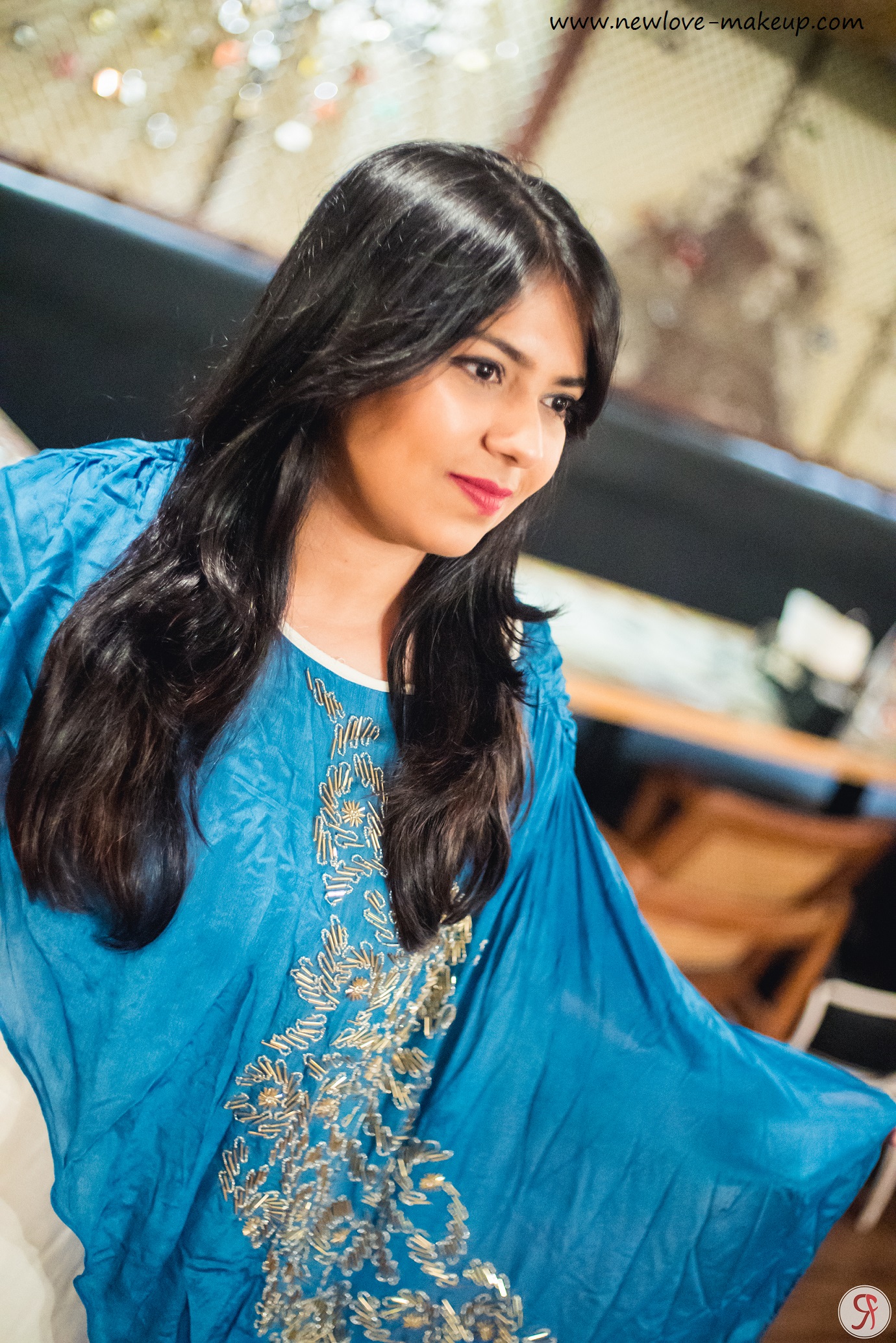 OOTD: White & Blue Embellished Gown, Indian Fashion Blog