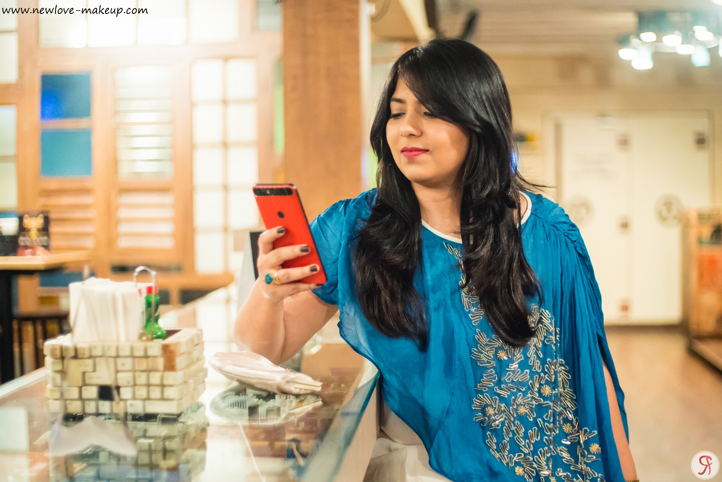 OOTD: White & Blue Embellished Gown, Indian Fashion Blog