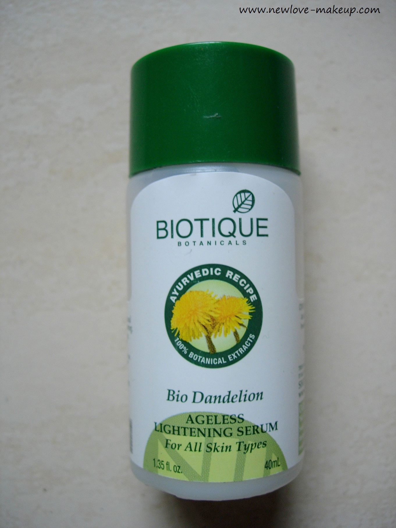 Biotique Bio Dandelion Ageless Lightening Serum Review