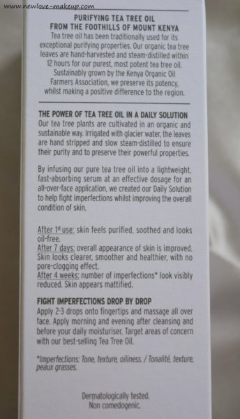 The Body Shop Tea Tree Range 3 in 1, Daily Solution Review
