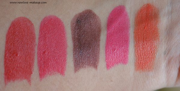 Elle 18 Color Pop Matte Lipsticks Review, Swatches, Indian Makeup Blog