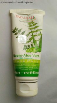 Patanjali Neem-Aloe Vera with Cucumber Face Pack Review, Indian Beauty Blog
