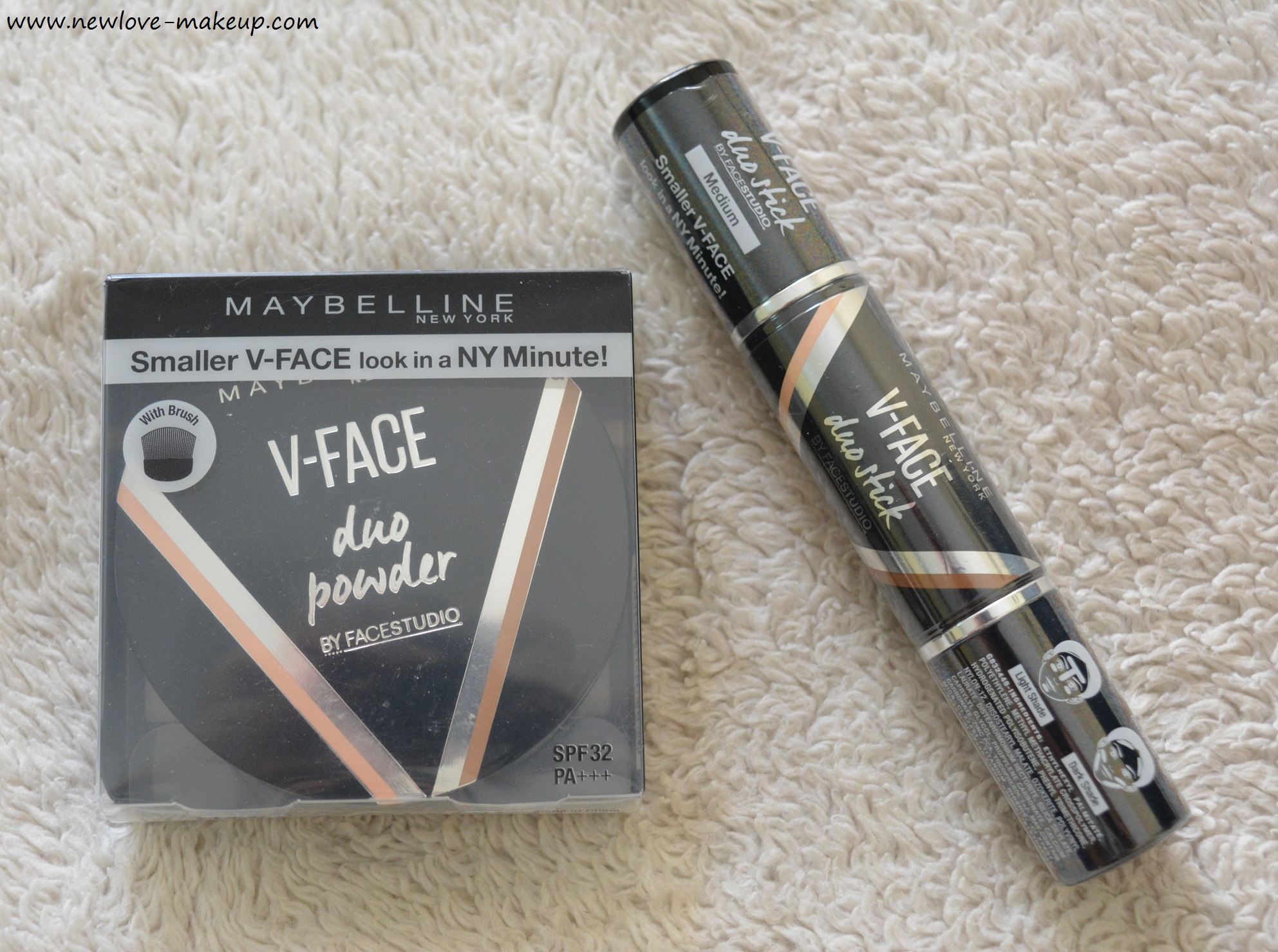 Maybelline V Face Duo Stick, Duo Powder: Honest Review, Swatches