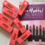 All Nykaa So Matte Fall/Winter Lipsticks Review, Swatches