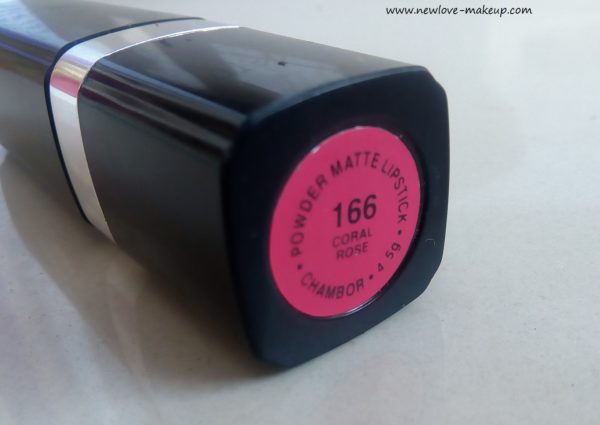 Chambor Powder Matte Lipstick Review, Swatches, Indian Makeup Blog