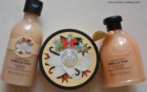 The Body Shop Vanilla Chai Range Review, Indian Beauty Blog