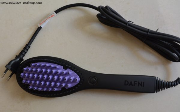 Dafni The Original Hair Straightening Ceramic Brush Review, Demo