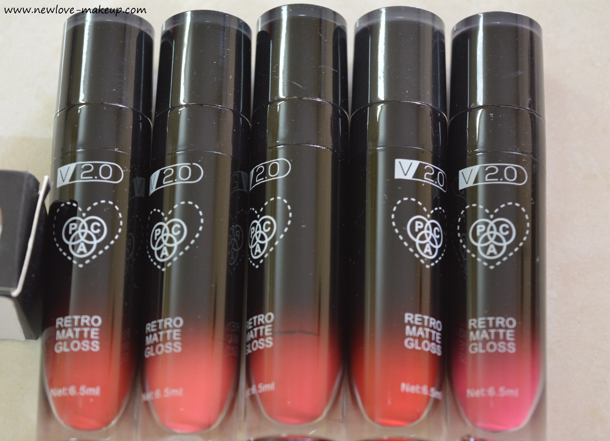 PAC Retro Matte Gloss V2.0 Shades 21 to 40 Review, Swatches