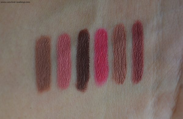PAC Colorlock Longlasting Lipliners & Matte Eyeshadow Palette Review, Swatches