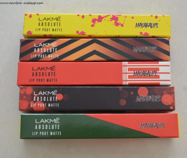 New Lakme Absolute Masaba Lip Pouts Review, Swatches