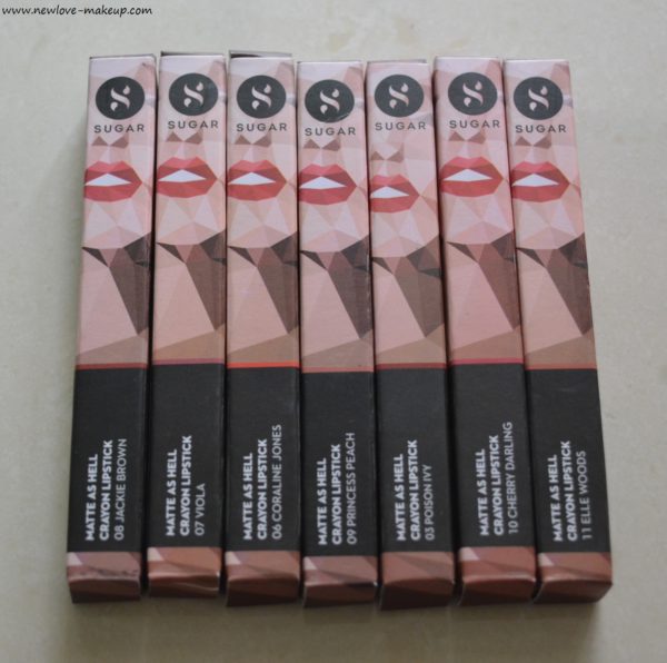 6 New Sugar Matte As Hell Lip Crayons Review, Swatches