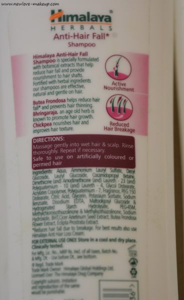 Himalaya Herbals Anti-Hair Fall Range Review : #4FabulousHair