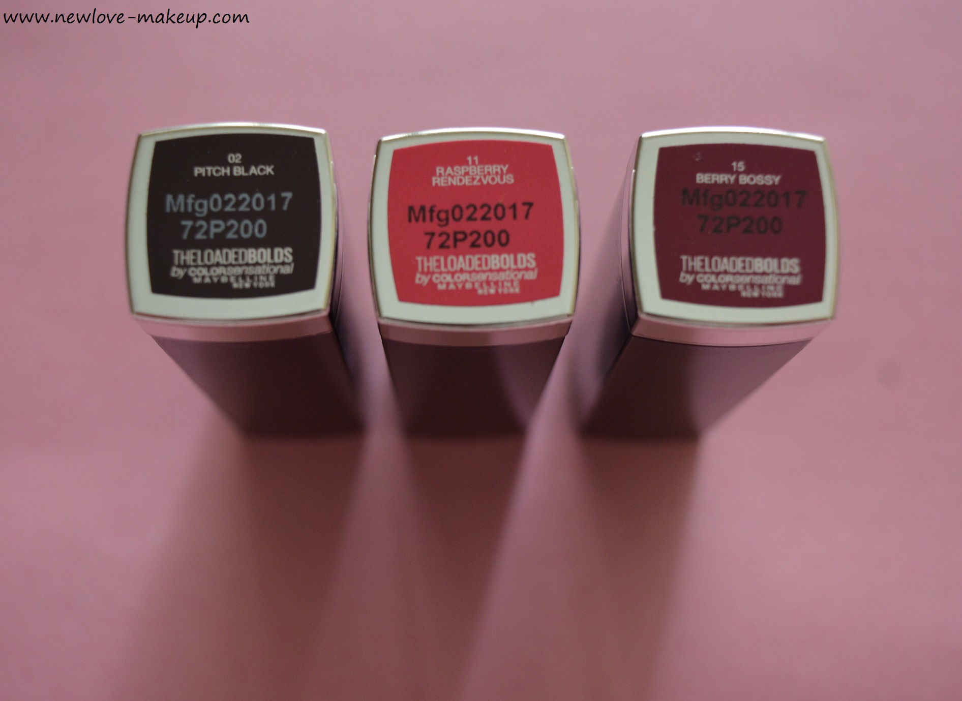 Maybelline The Loaded Bolds Lipsticks Review, Swatches