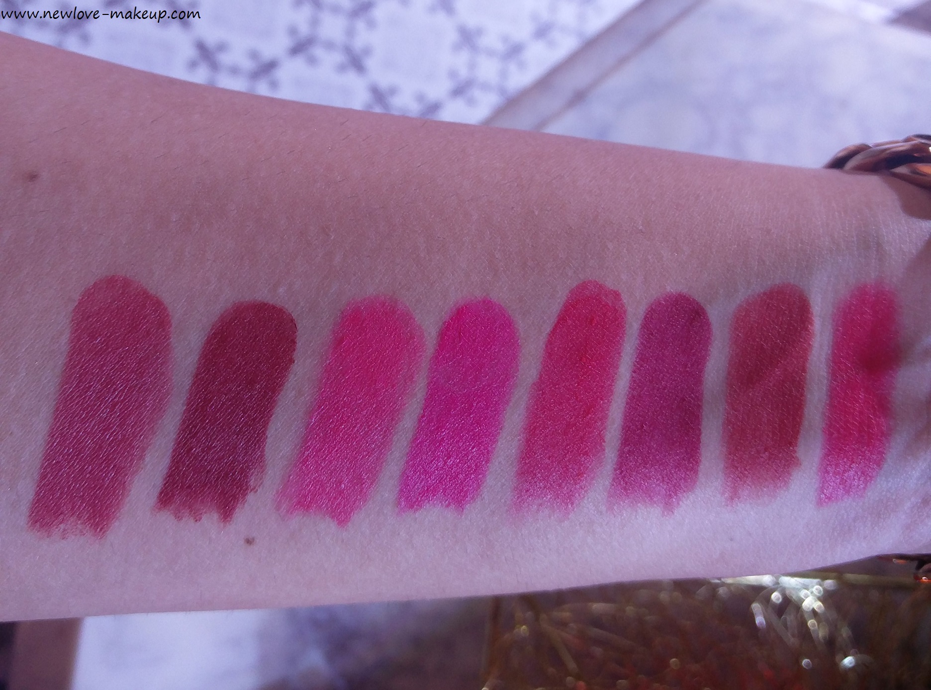 All Swatches - New Lakme Absolute Luxe Matte Lip Colour with Argan Oil