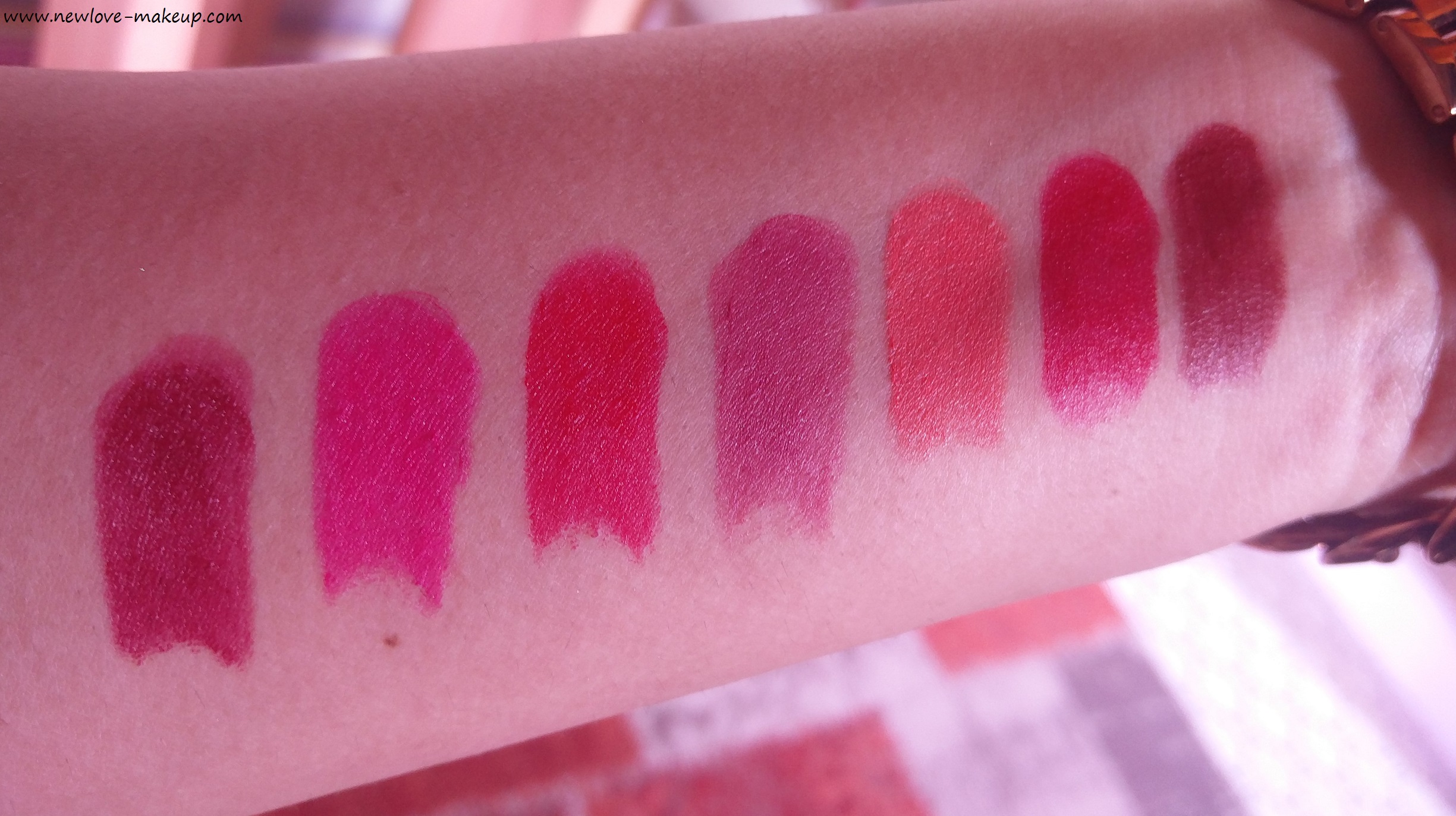 All Swatches - New Lakme Absolute Luxe Matte Lip Colour with Argan Oil