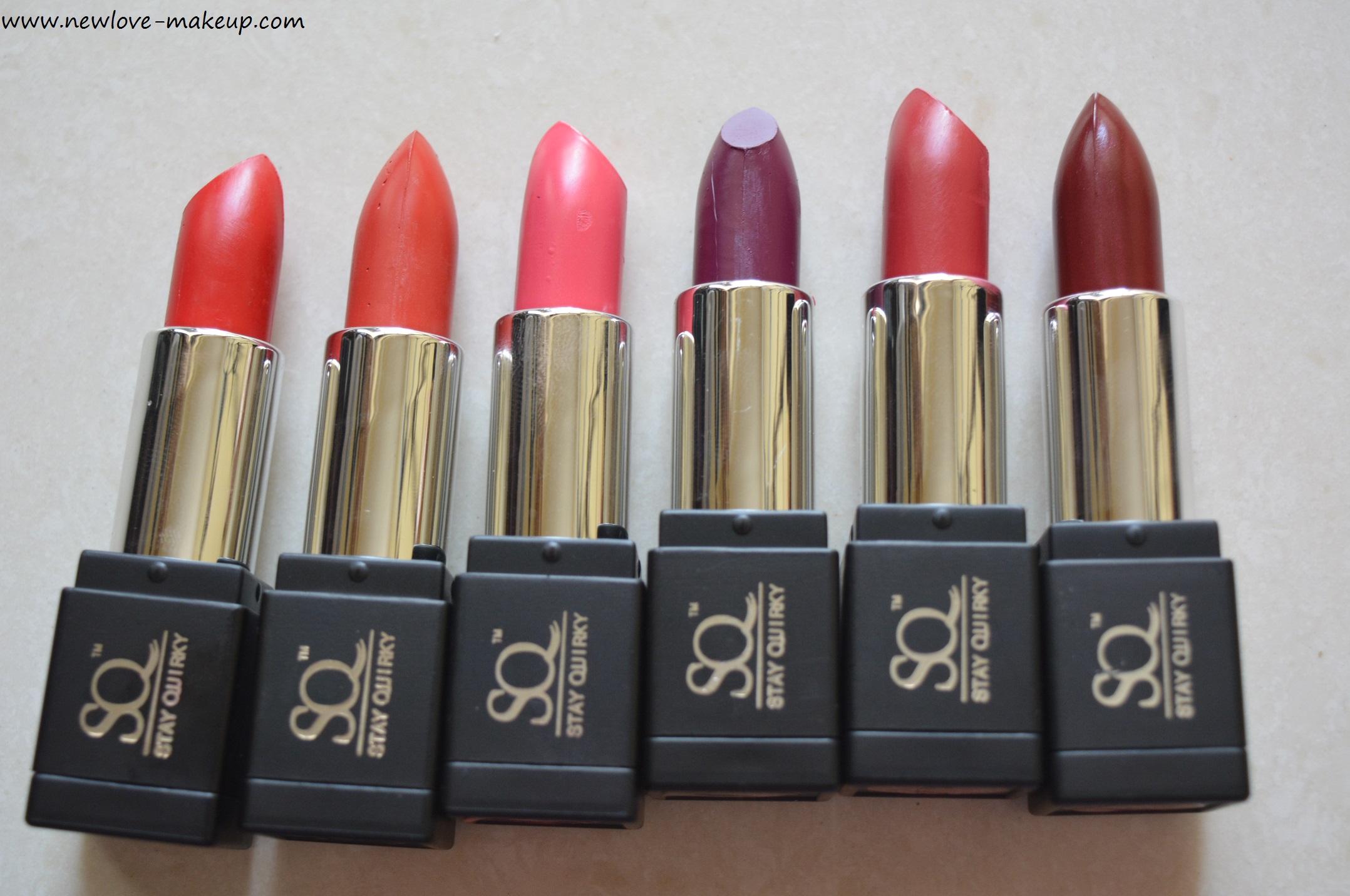 Stay Quirky BadAss Lipsticks Review, All Swatches
