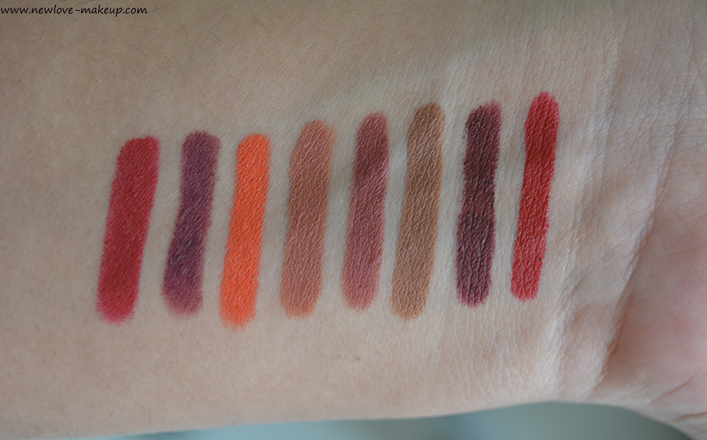 Nykaa Matteilicious Lip Crayons Review, Swatches