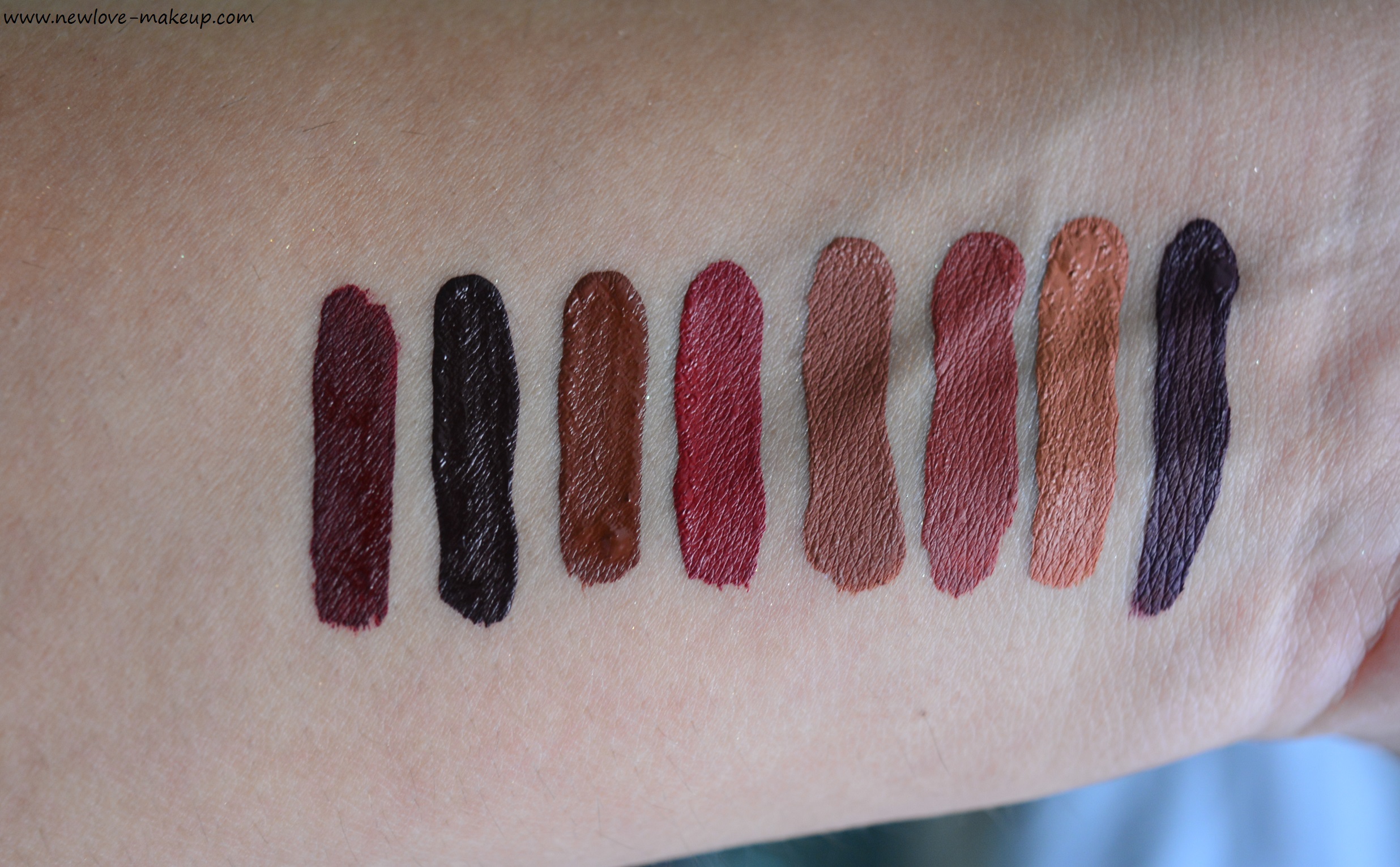 PAC Retro Matte Gloss New Shades Swatches