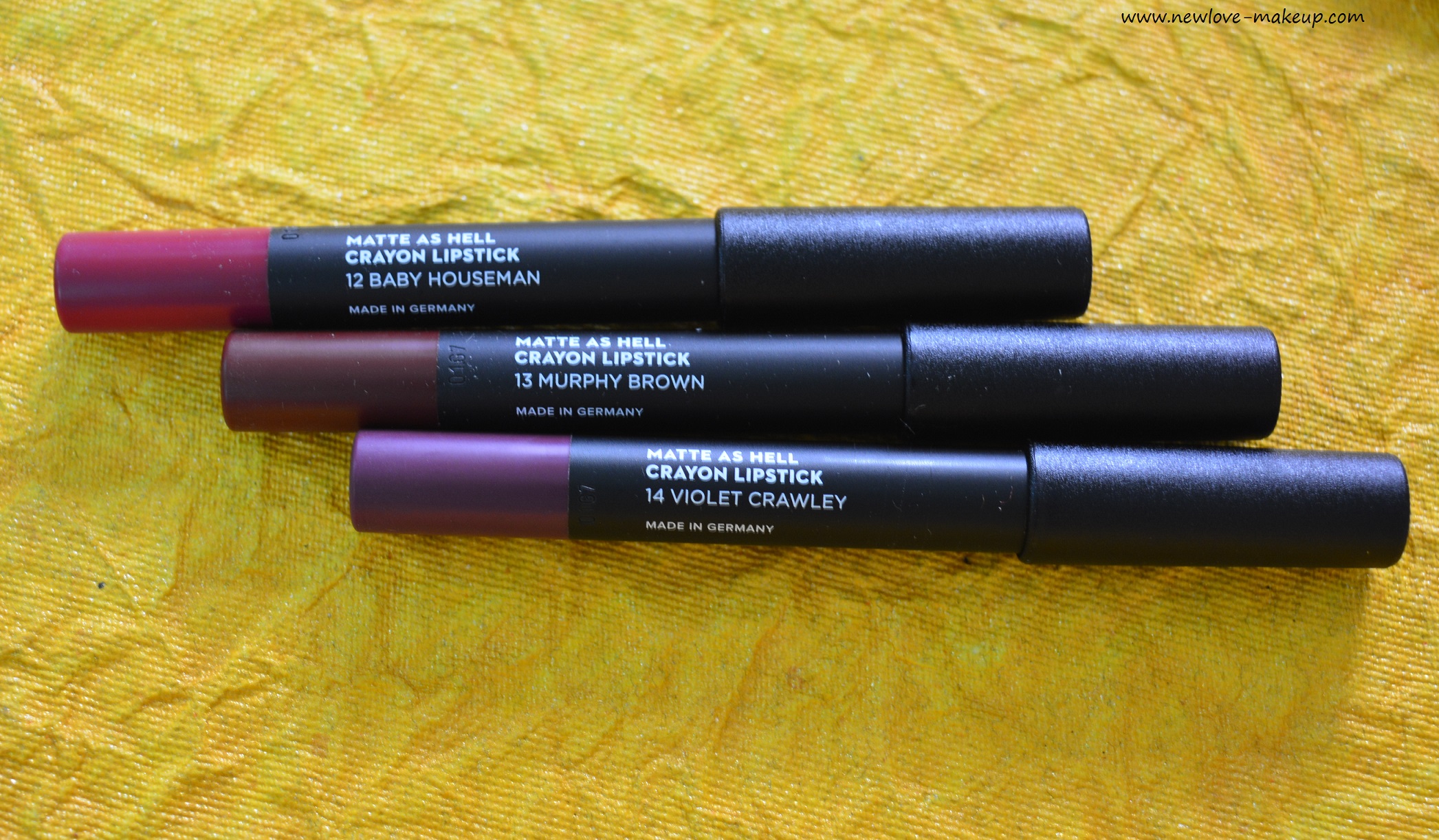 Sugar Matte As Hell Lip Crayons 12, 13, 14 Swatches