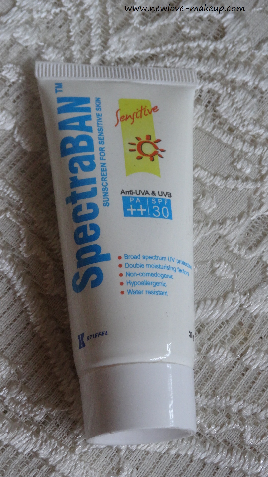 SpectraBan Sunscreen [STIEFEL] for Sensitive Skin SPF 30 Review