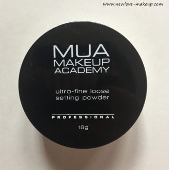 MUA Makeup Academy Ultra Fine Loose Setting Powder Review