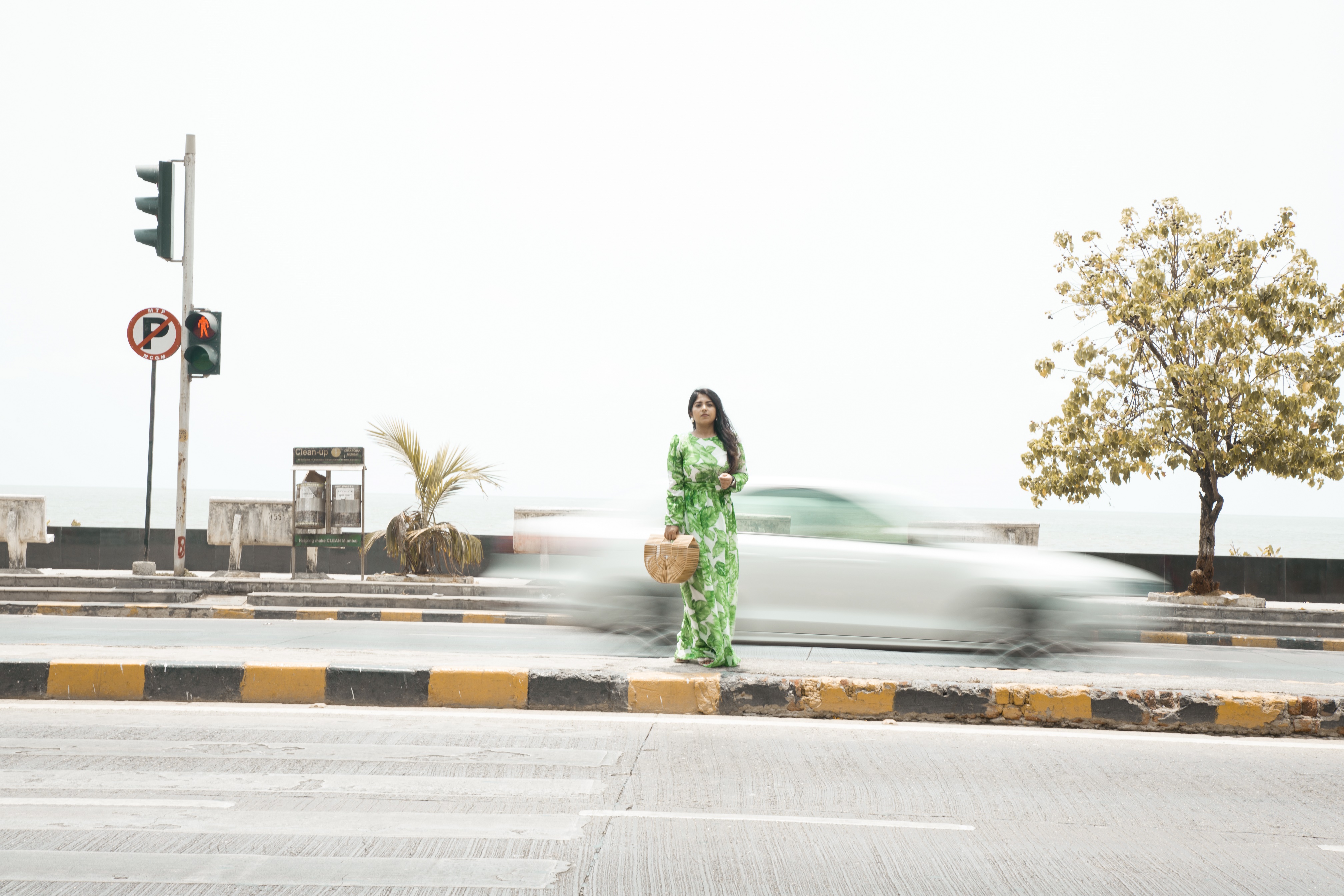 OOTD: Green Leaf Print Summer Dress, Indian Fashion Blog