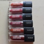 Swatches - New Shades 37 to 42 in Sugar Smudge Me Not Liquid Lipsticks