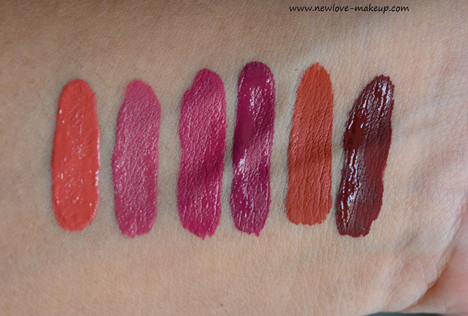 Swatches - New Shades 37 to 42 in Sugar Smudge Me Not Liquid Lipsticks