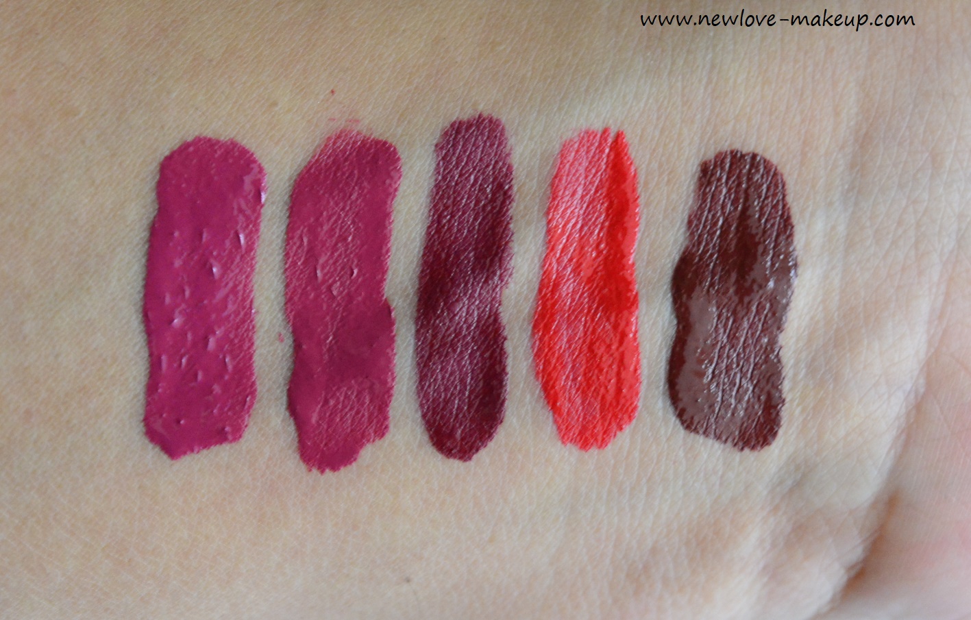 Swatches - 10 New Shades 11 to 20 of Sugar Suede Secret Lip Colours